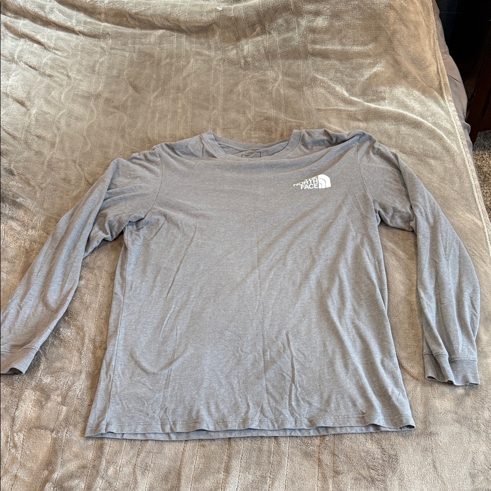 The North Face Heather Gray Long Sleeve Tee